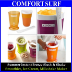 Zuko Coloful Summer Instant Freeze Slush & Shake Smoothies Ice-Cream Milkshake Maker